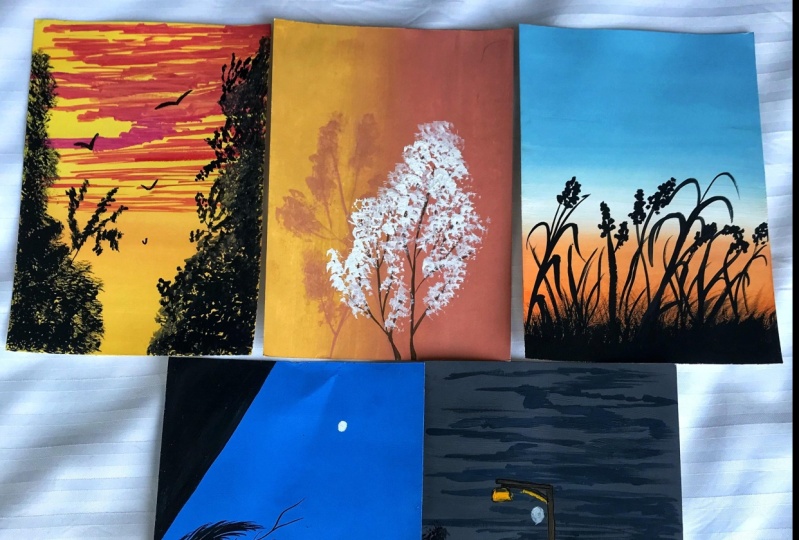 10 DAYS OF RELAXING GOUACHE LANDSCAPES