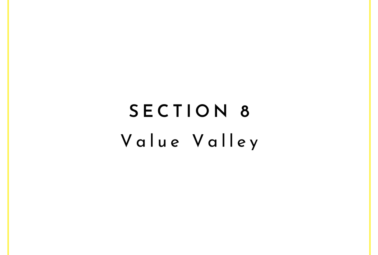Value Valley Class Project Example - student project