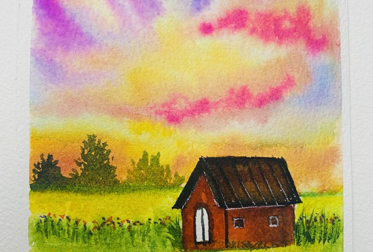 30 Days watercolour challenge - student project