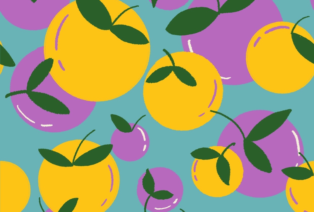 orange pattern - student project