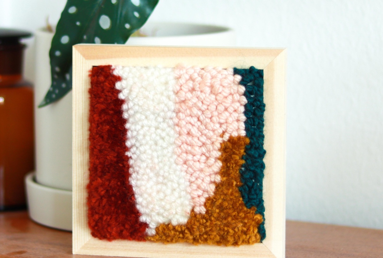 Abstract Punch Needle Project - student project