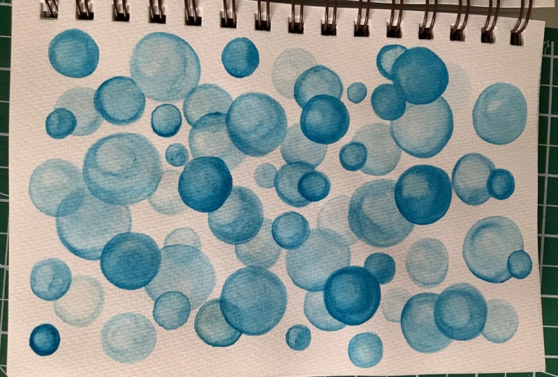 Watercolour bubbles