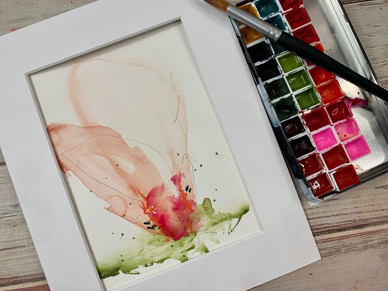 Whimsical Watercolor Abstract - student project