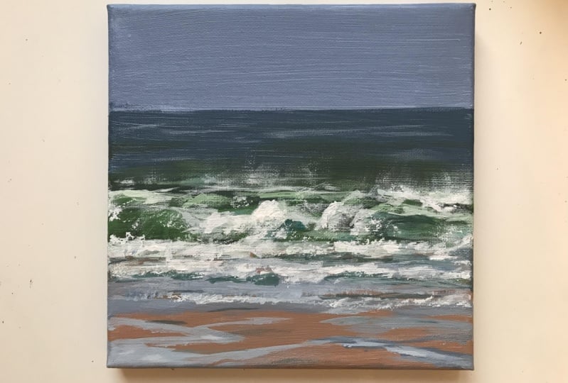 Acrylic seascape