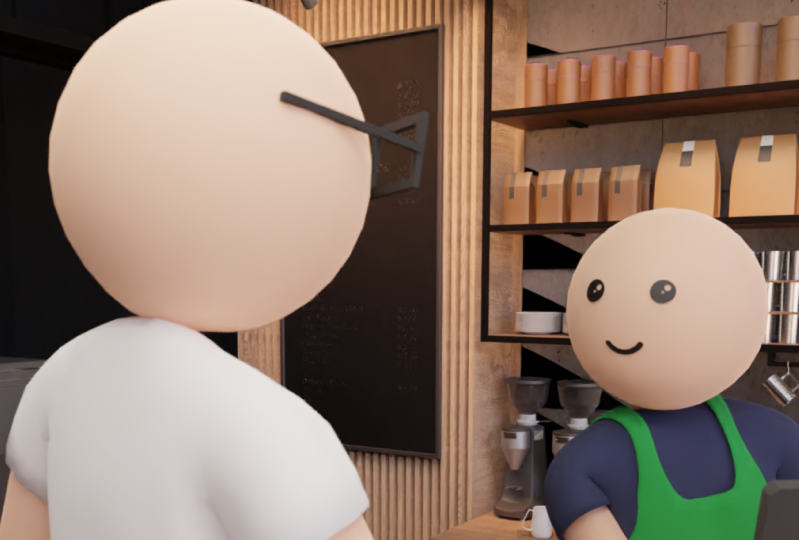 Coffee shop characters