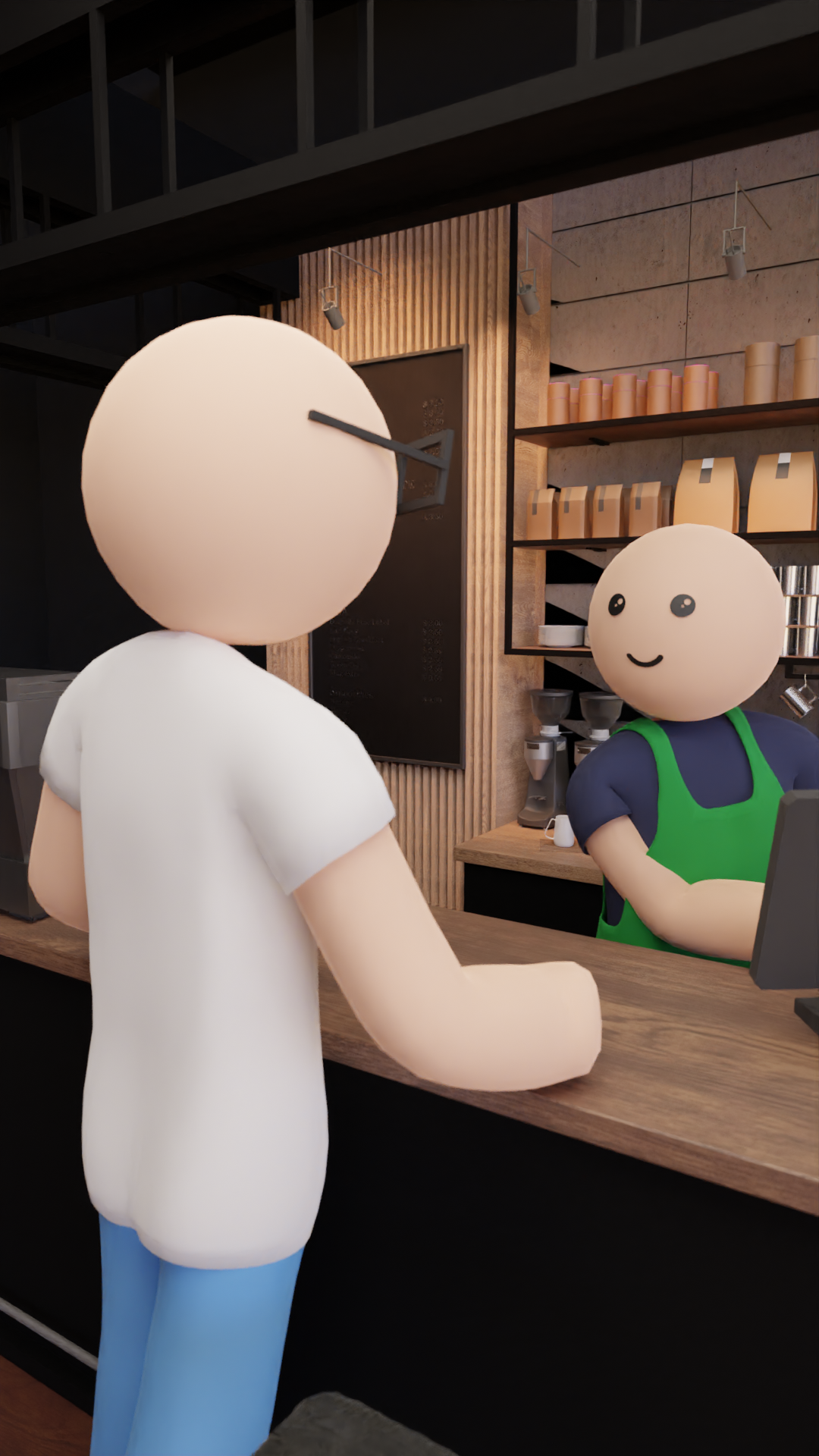 Coffee shop characters - student project