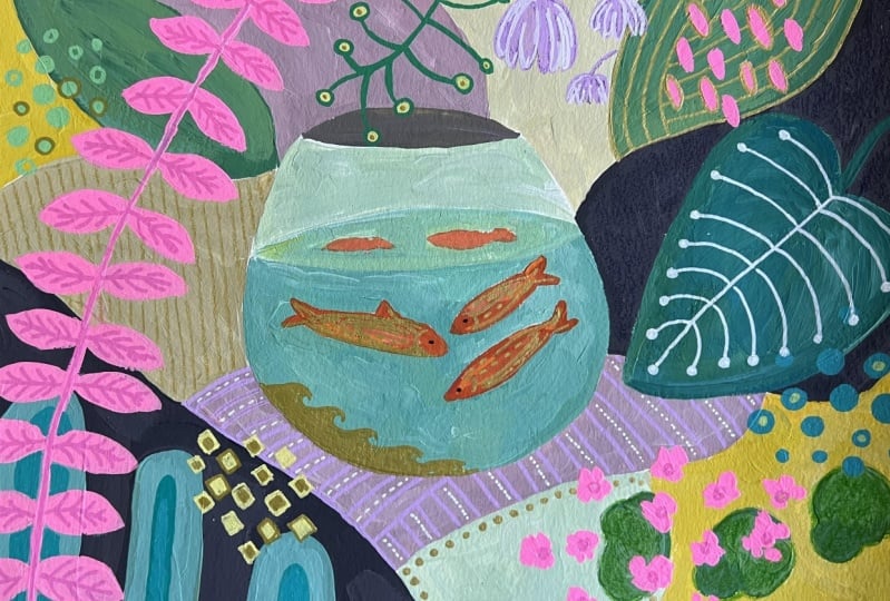 Les poissons rouges