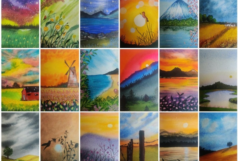 30 Days Watercolor Nature Landscapes with Umashree