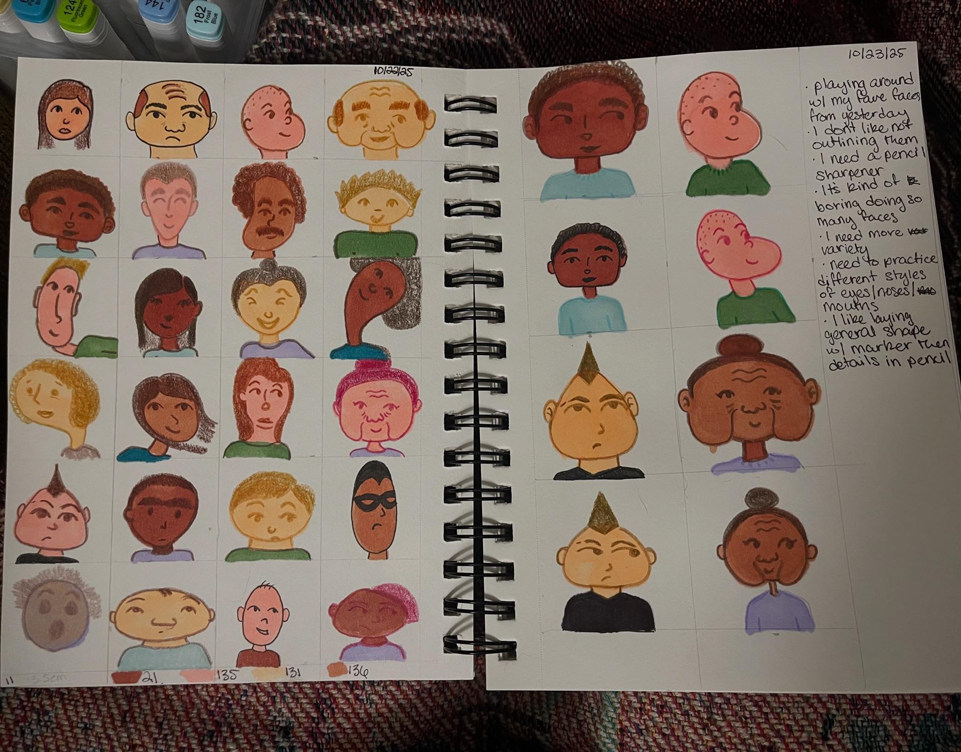 40 Faces - student project