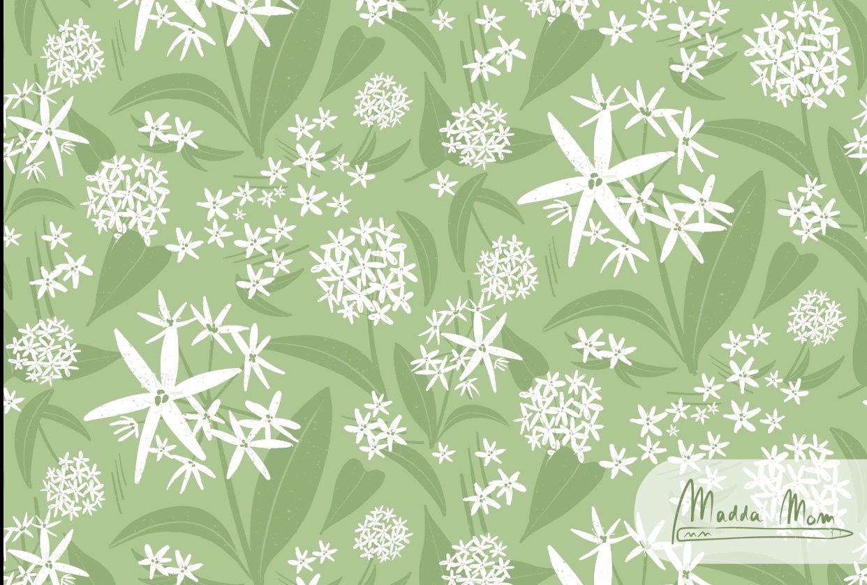 wild garlic pattern - student project
