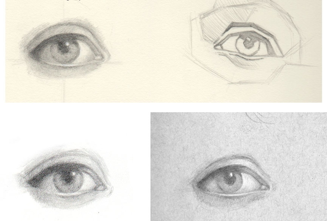 Drawing Eye Practice from Mark Hill Class - student project