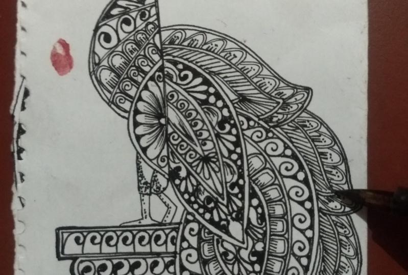 Peacock mandalas with Richa