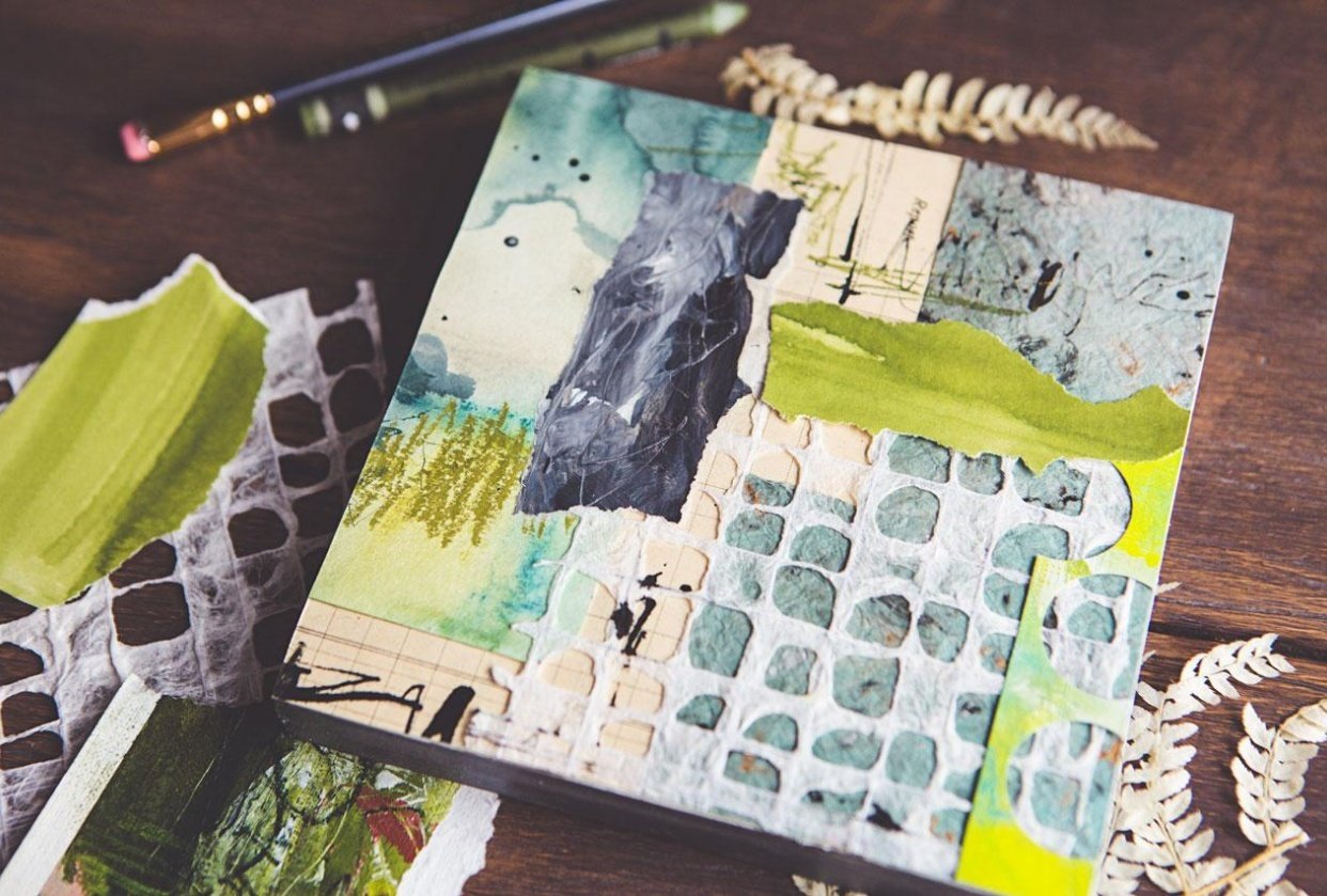 Creative Collage - Using Bits, Scraps, And Left Over Art - student project
