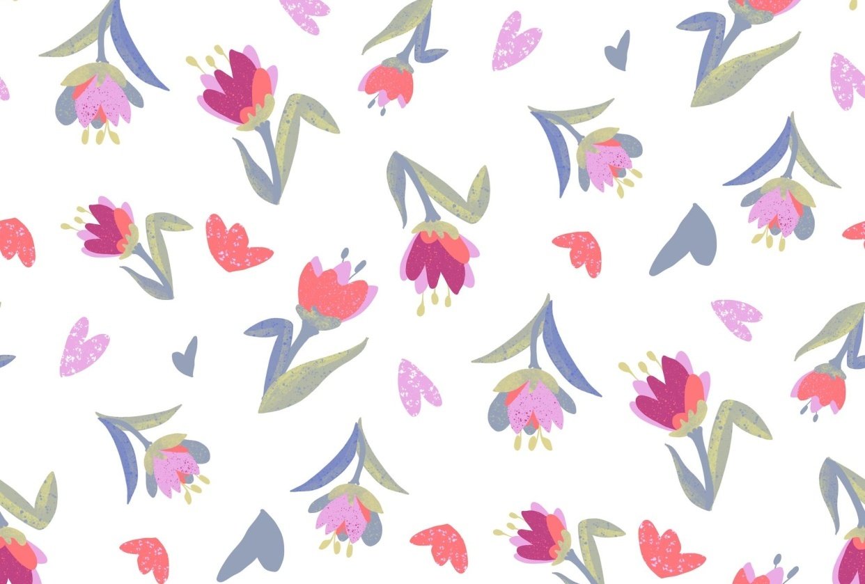 half drop tulips - student project