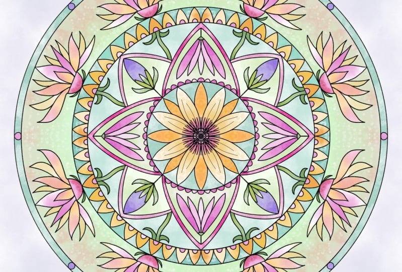 Procreate Watercolor Mandala