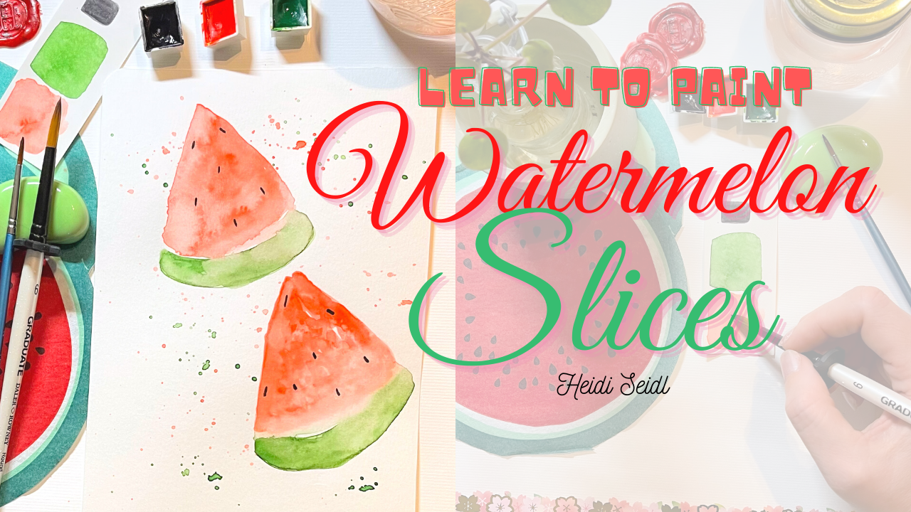 SAMPLE PROJECT: Watercolour Watermelon Slices