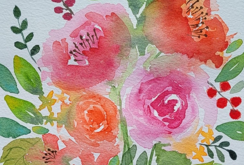 Watercolor Florals for Beginners