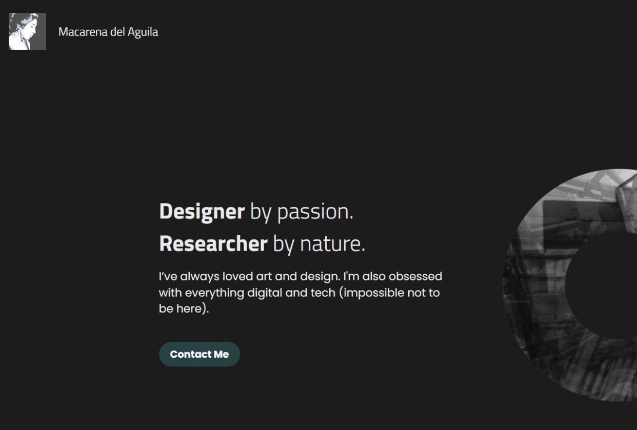 Personal Portfolio - student project