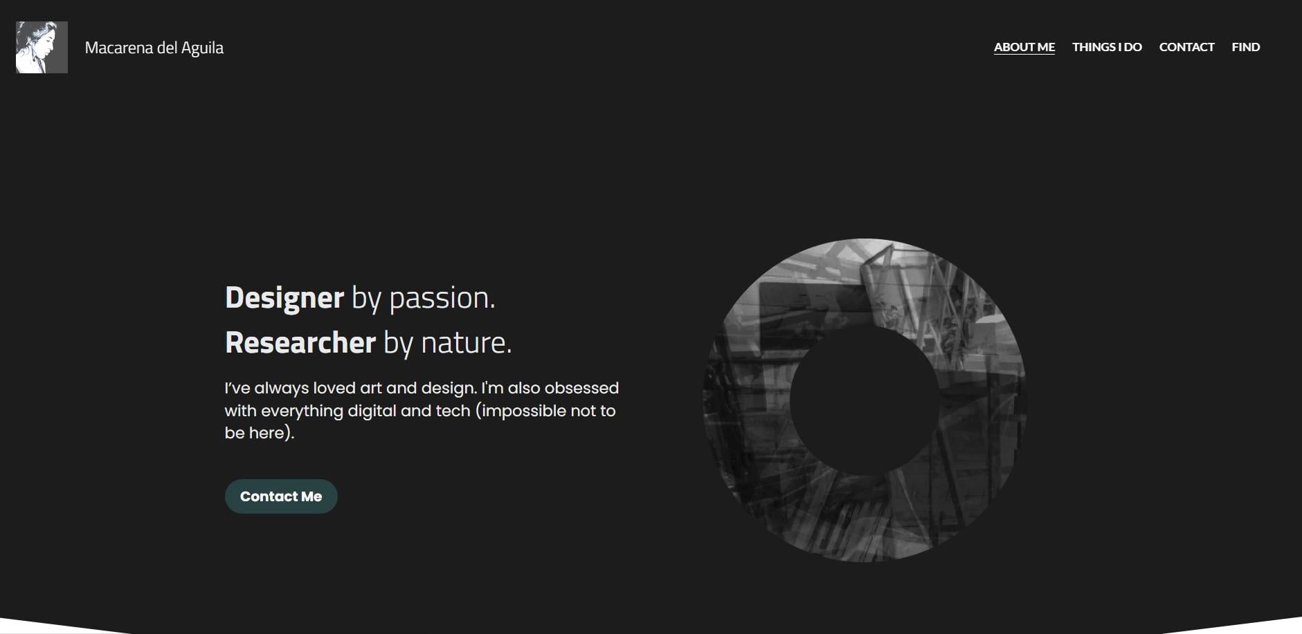 Personal Portfolio - student project