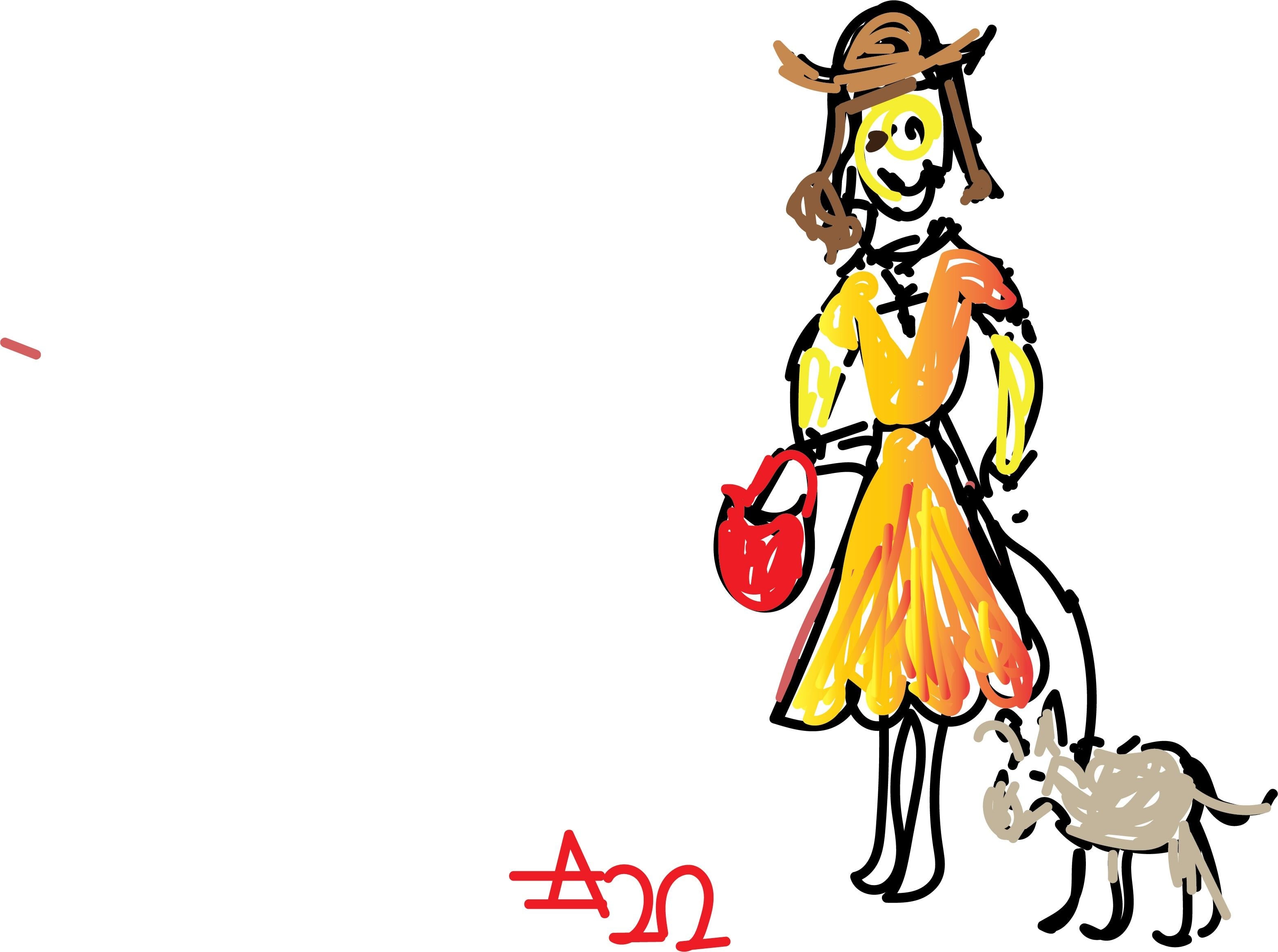 AI First Self Portrait with Pen Tablet - student project