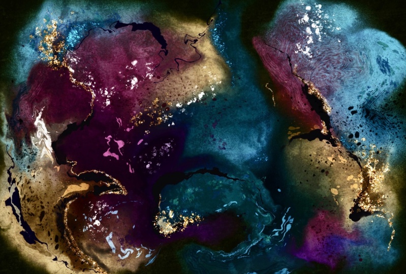 Alcohol ink in Procreate