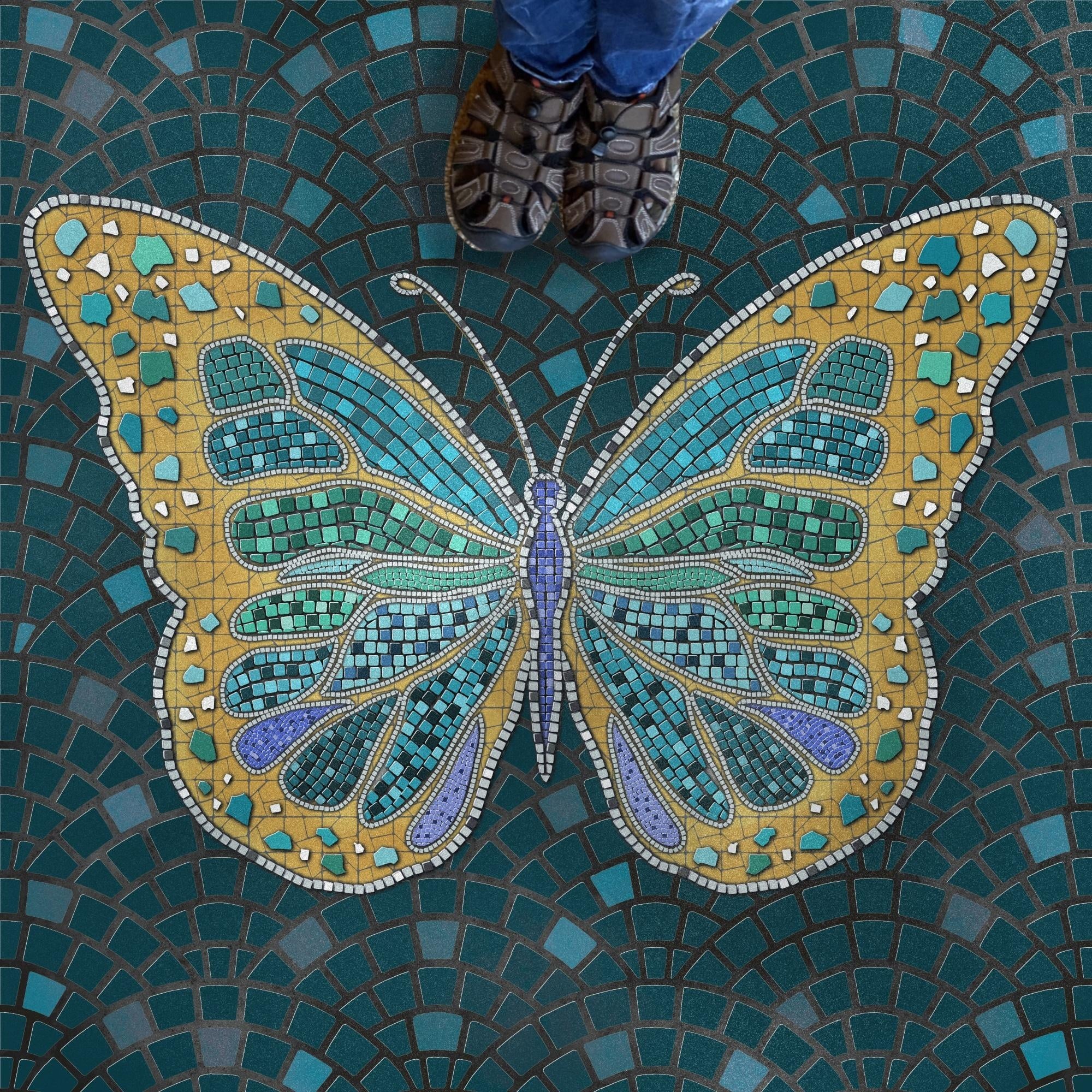 Mosaic Butterfly - student project