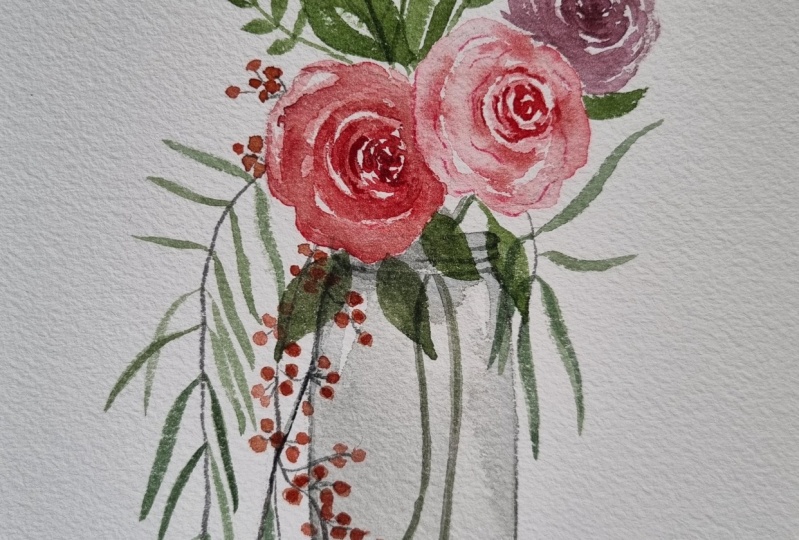 Mon bouquet dans un vase