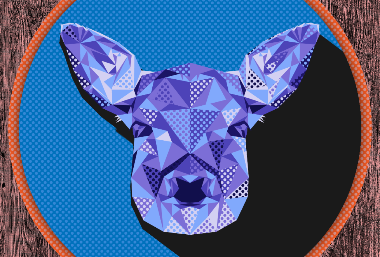 Deer Low Poly - student project