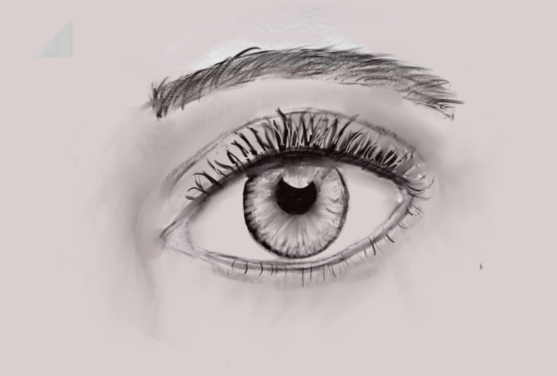 Eye using procreate