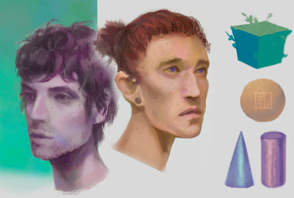 Portrait sketches - student project