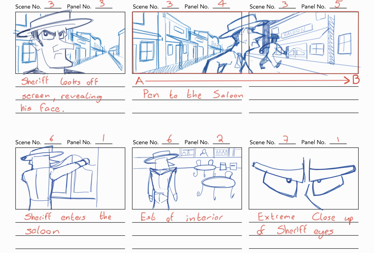 Western Scene by Sean Drew - student project