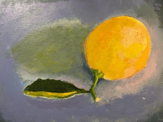 Acrylic Painting for the Eager Beginner (Lemon) - student project