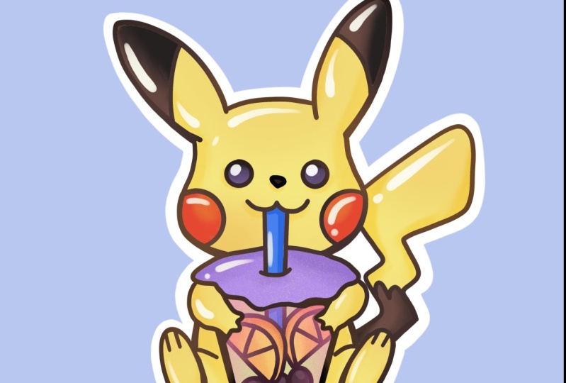 Chibi Boba Pikachu
