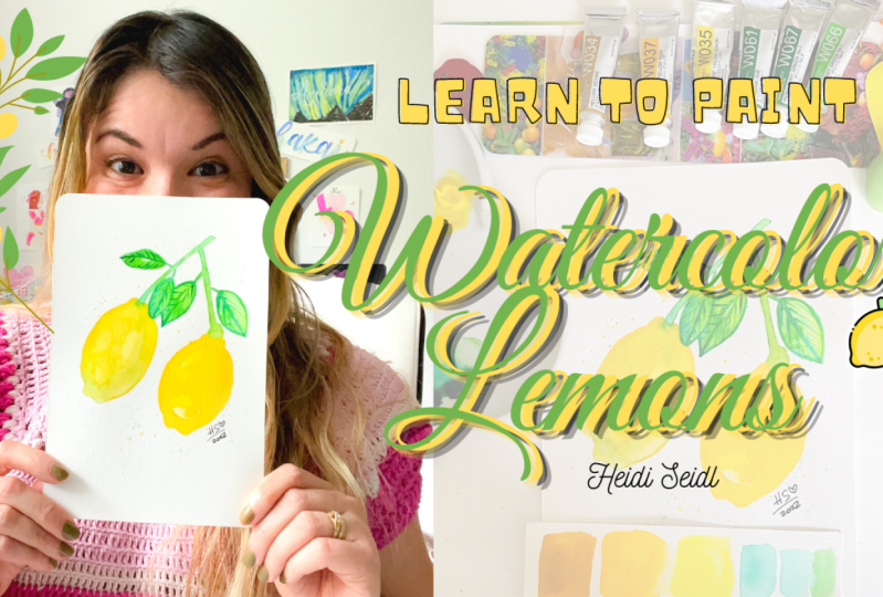 SAMPLE PROJECT: Loose Watercolor Lemons