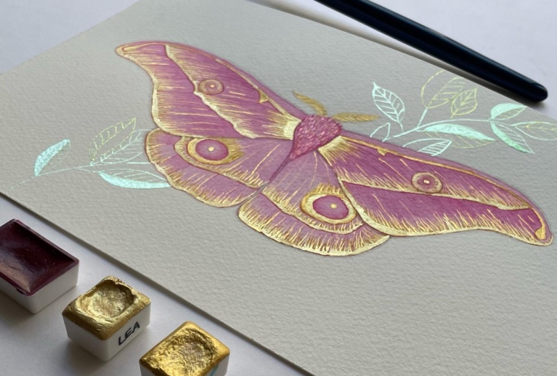 Gold butterfly