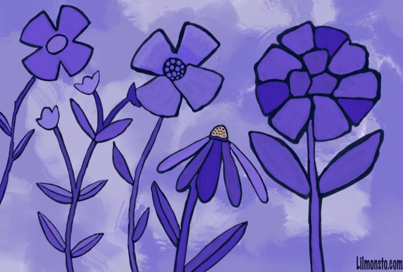 Purple Flower Madness