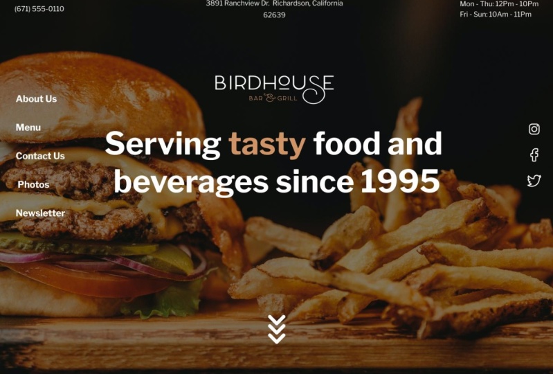 Birdhouse website design