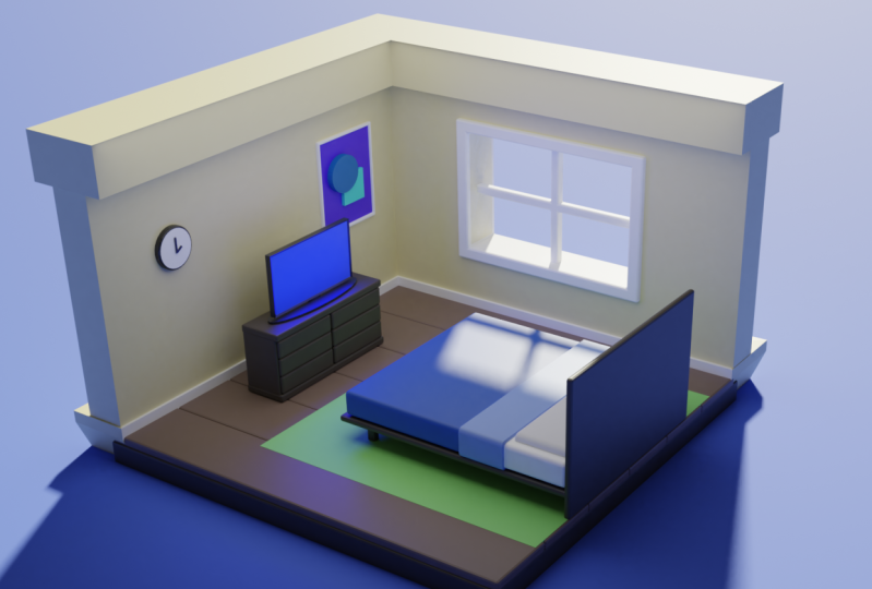 Blender 3D Room Model