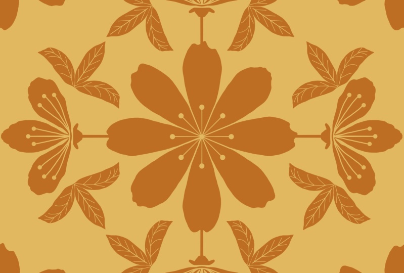 peach blossom print