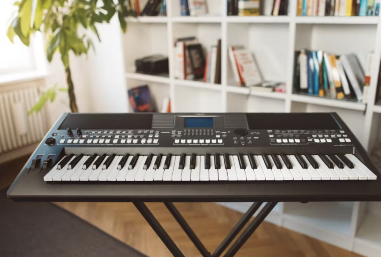 Practicing chords on my keyboard - student project