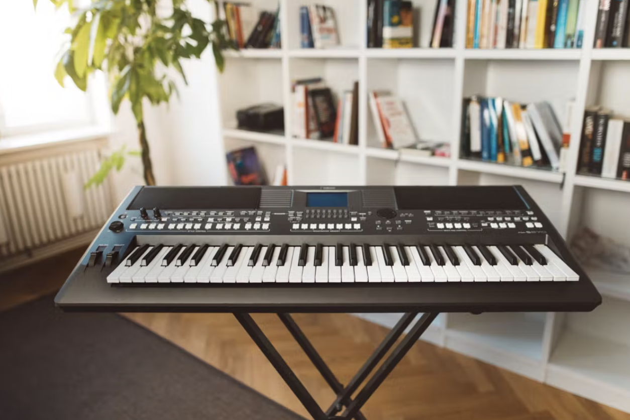 Practicing chords on my keyboard - student project