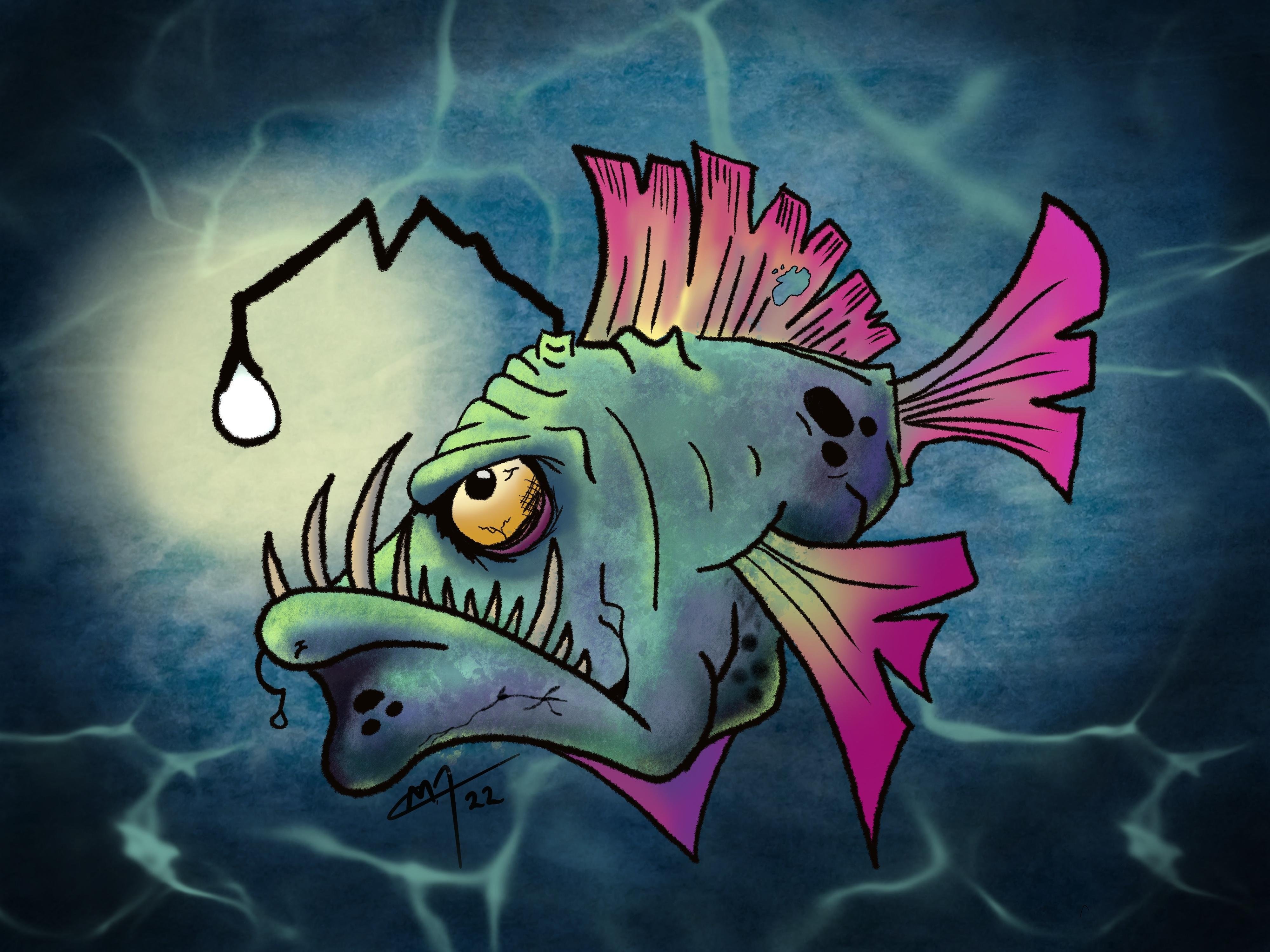 Angry angler fish - student project