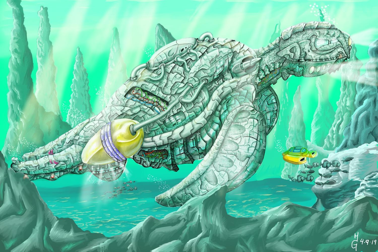 Sea Turtle Robot SWMY-02 - student project