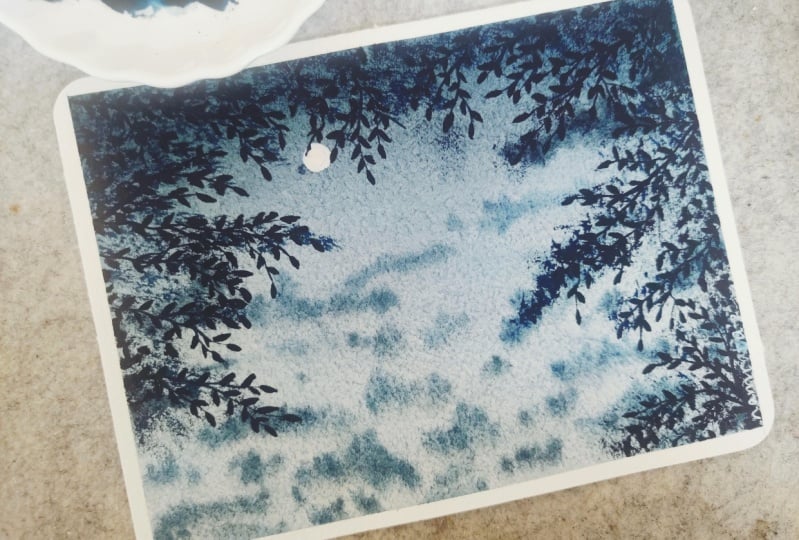 Monochrome Paintings with Umashree