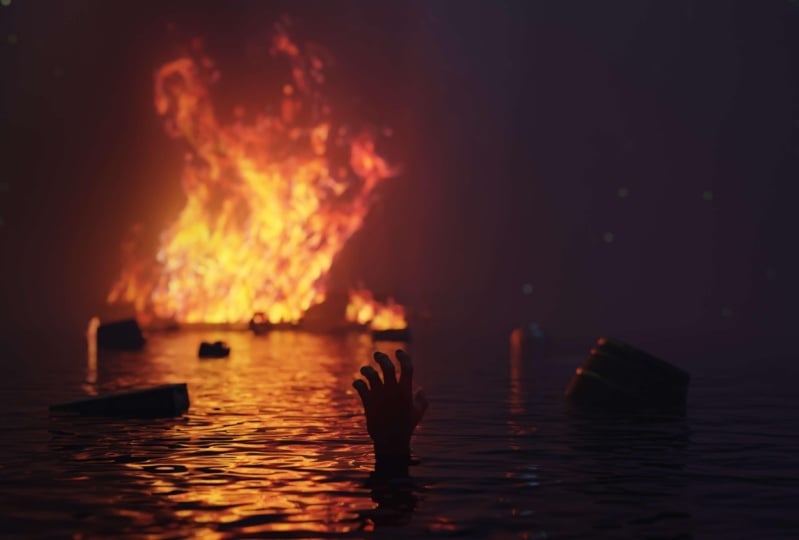 drown in gold