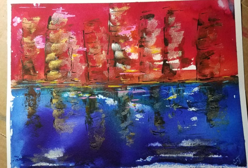 Abstract cityscape
