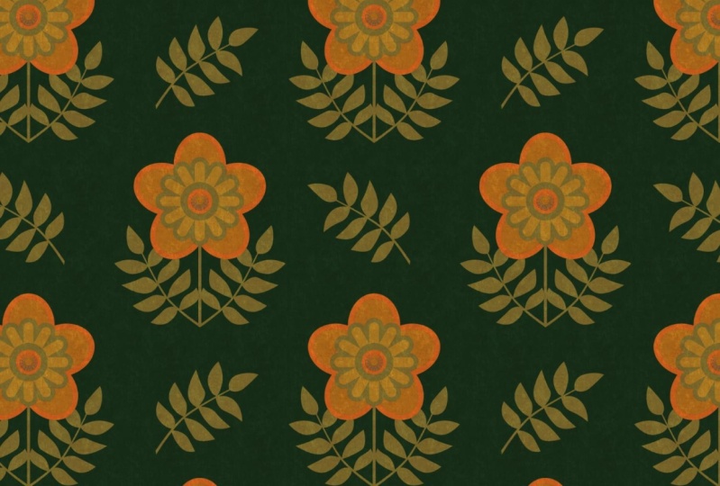 Retro Flowers Pattern