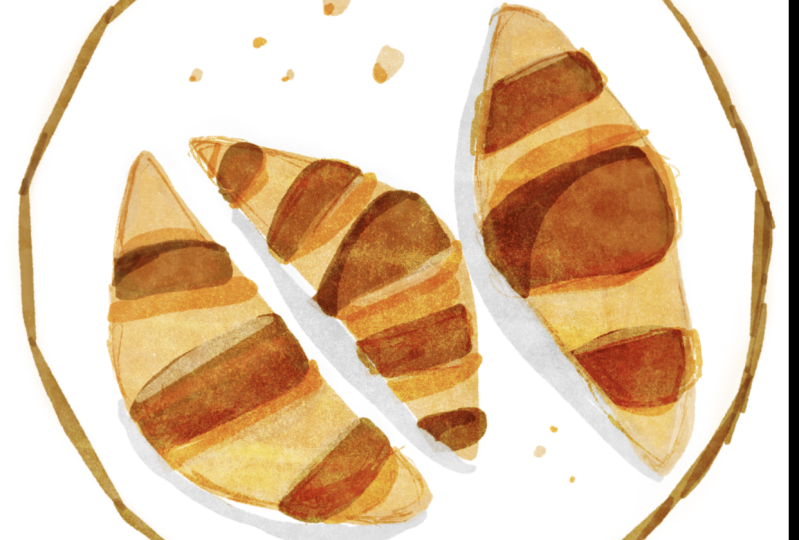 Croissant Drawing 