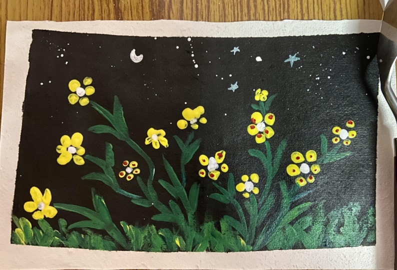 Yellow flowers (inspired by pink flowers)