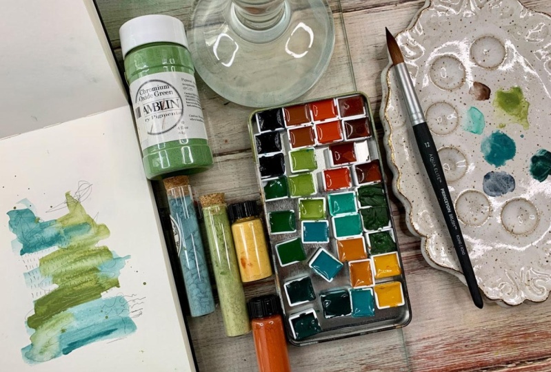 Making your own watercolor paint